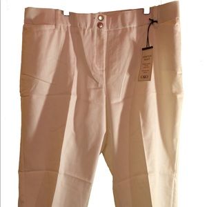 Cato Stretch Capris Jeans Enhance White SZ 22
